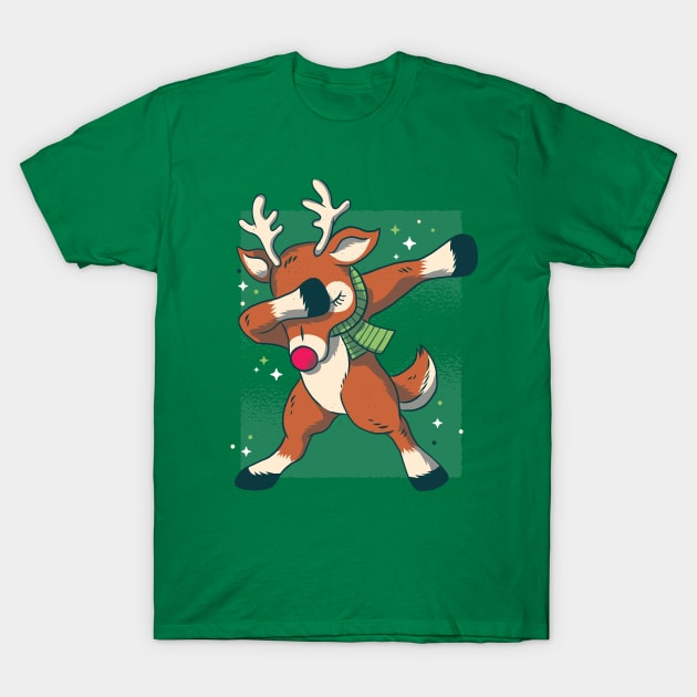 Reindeer Dabbin' T-Shirt by rjzinger